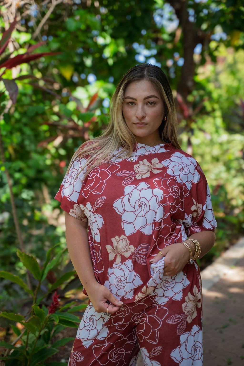 Pua Kiele Neck Tie Blouse