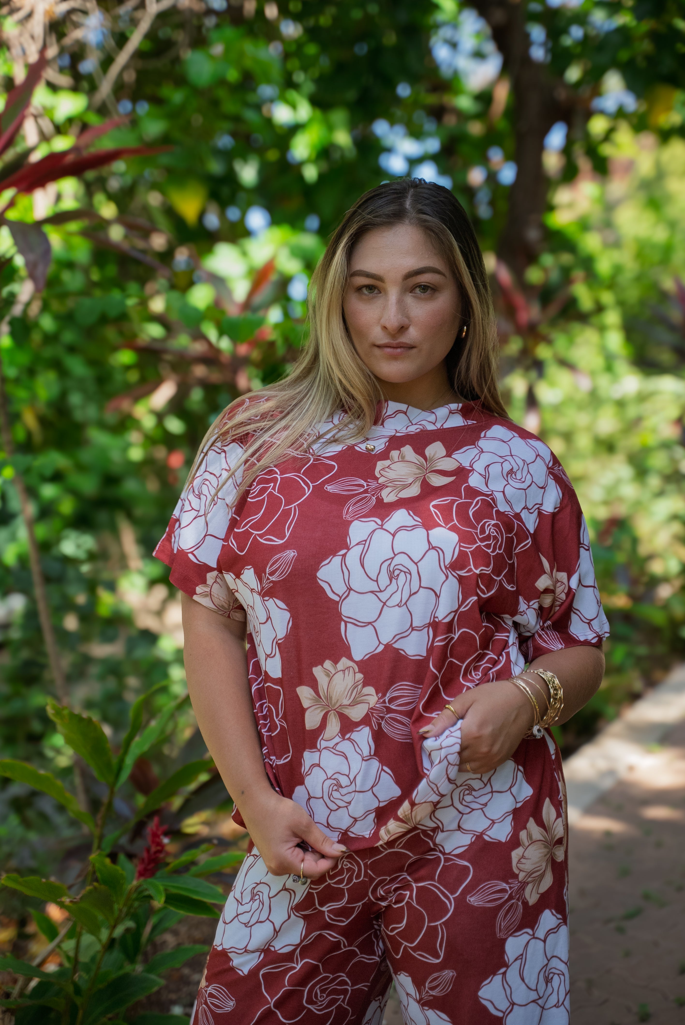 Pua Kiele Neck Tie Blouse